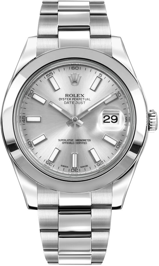 Rolex Datejust Self winding Automatic Silver Mens Watch 116300-0007 