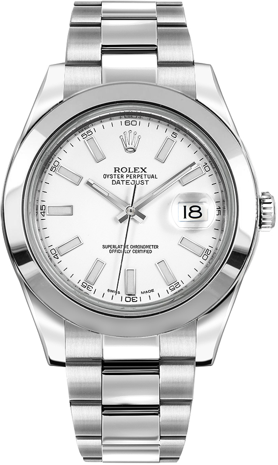 Rolex Datejust Self winding Automatic Chronometer White Watch 116300-0003 