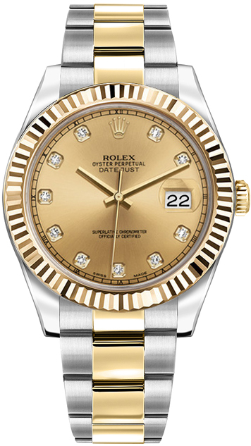Rolex Datejust Self winding Automatic Champagne Mens Watch 116333-0007 