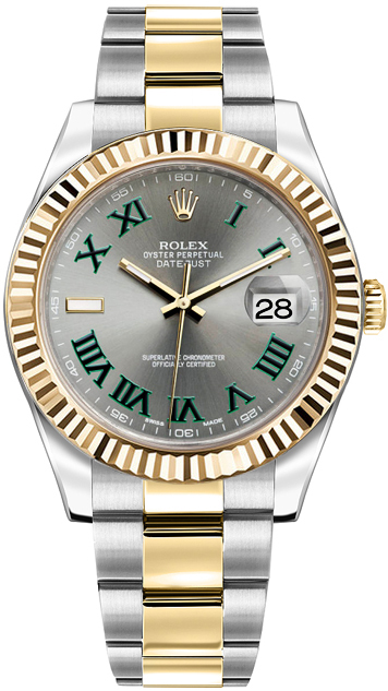 Rolex Datejust Self winding Automatic Grey Mens Watch 116333-0001 