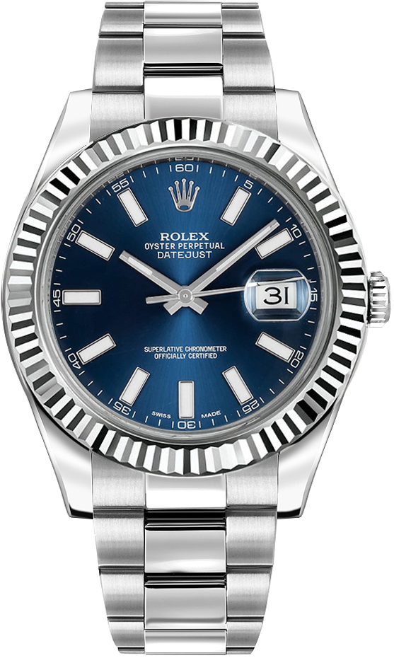 Rolex Datejust Self winding Automatic Blue Mens Watch 116334-0005 