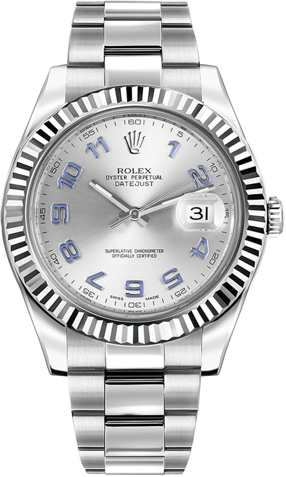 Rolex Datejust Self winding Automatic Silver Mens Watch 116334-0001 