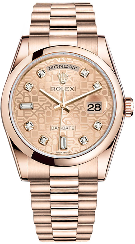 Rolex Day-Date Champagne Watch 118205-GLJDDP 