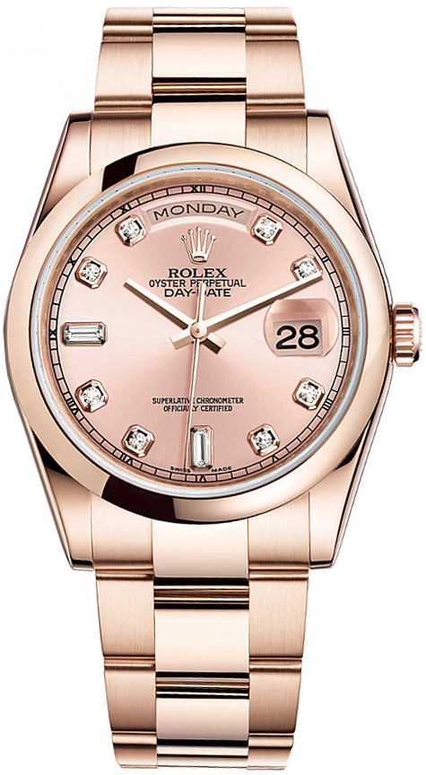 Rolex Day-Date Pink Watch 118205-PCHDO 