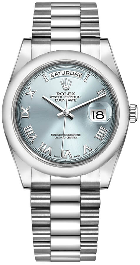 Rolex Day-Date Self winding Automatic Blue Unisex Watch 118206-0035 