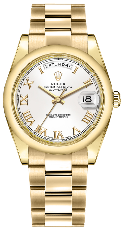 Rolex Day-Date Self Winding Automatic White Unisex Watch 118208-0087 