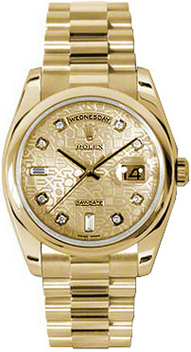 Rolex Day-Date Self winding Automatic Chronometer Champagne Unisex Watch 118208-0109 