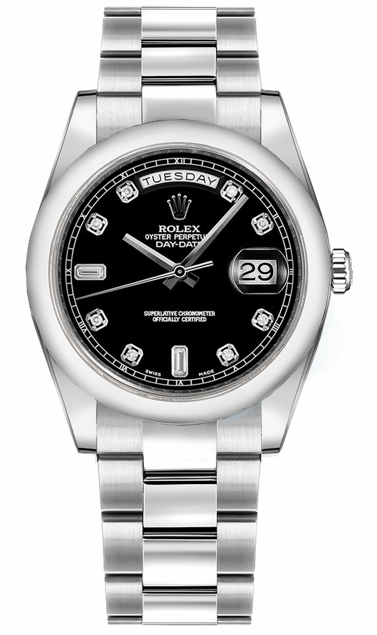 Rolex Day-Date Self winding Automatic Chronometer Black Watch 118209-BLKDO 