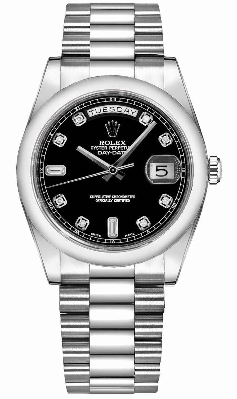 Rolex Day-Date Black Watch 118209-BLKDP 