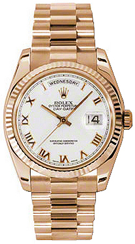 Rolex Day-Date White Watch 118235-0024 
