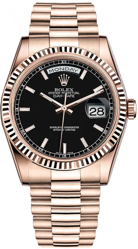 Rolex Day-Date Black Watch 118235-0004 