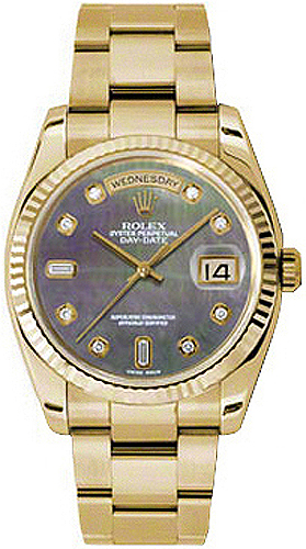 Rolex Day-Date Self winding Automatic Chronometer Black Watch 118238-BMOPDFO 