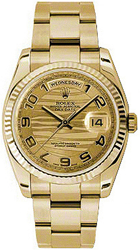 Rolex Day-Date Self winding Automatic Chronometer Champagne Watch 118238-GLWAFO 