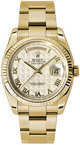 Rolex Day-Date Self winding Automatic Chronometer Ivory Watch 118238-IVPRFO 
