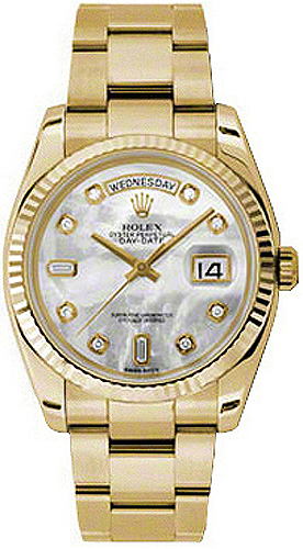 Rolex Day-Date Self winding Automatic Chronometer White Watch 118238-0152 