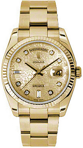 Rolex Day-Date Self winding Automatic Chronometer Champagne Unisex Watch 118238-0200 