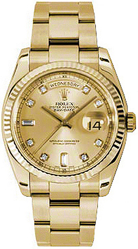 Rolex Day-Date Self winding Automatic Chronometer Champagne Watch 118238-0113 