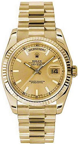 Rolex Day-Date Self winding Automatic Chronometer Champagne Watch 118238-0103 