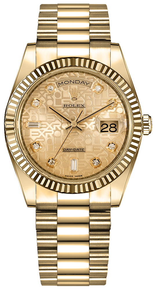 Rolex Day-Date Self winding Automatic Champagne Watch 118238-0120 