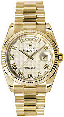 Rolex Day-Date Self winding Automatic Chronometer Ivory Watch 118238-IVPRFP 