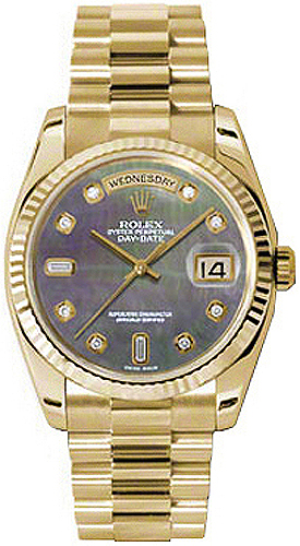 Rolex Day-Date Self winding Automatic Chronometer Black Watch 118238-BMOPDFP 