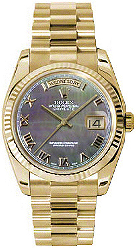 Rolex Day-Date Self winding Automatic Chronometer Black Watch 118238-BMOPRFP 