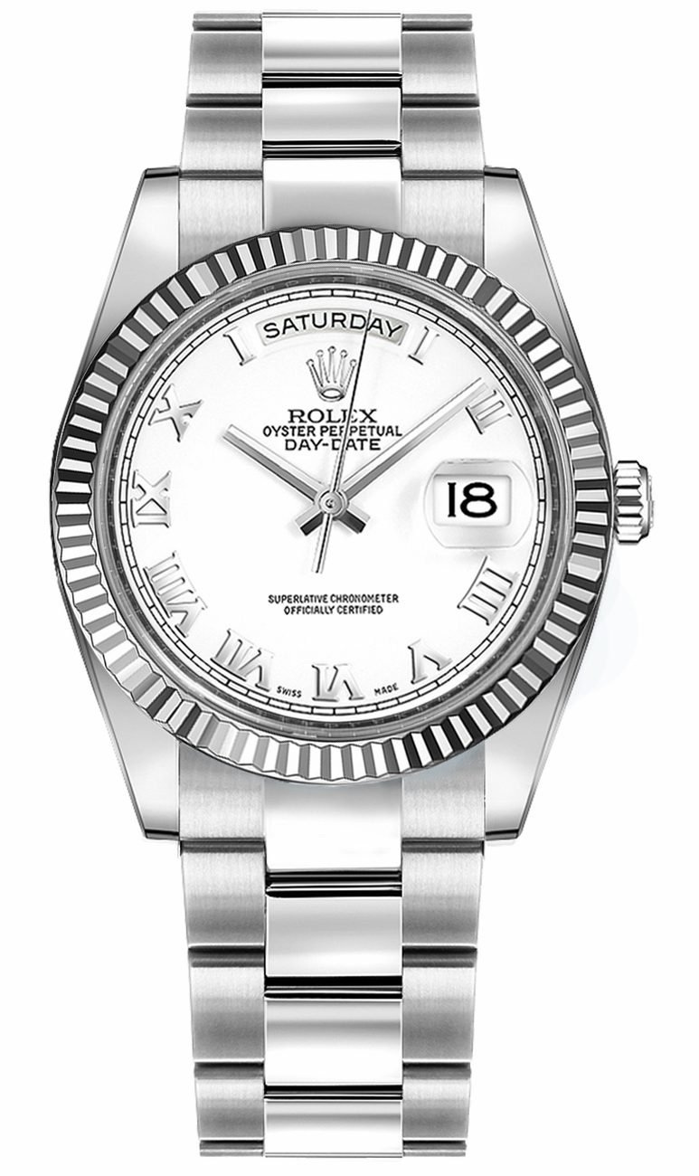Rolex Day-Date Self winding Automatic Chronometer White Unisex Watch 118239-0088 