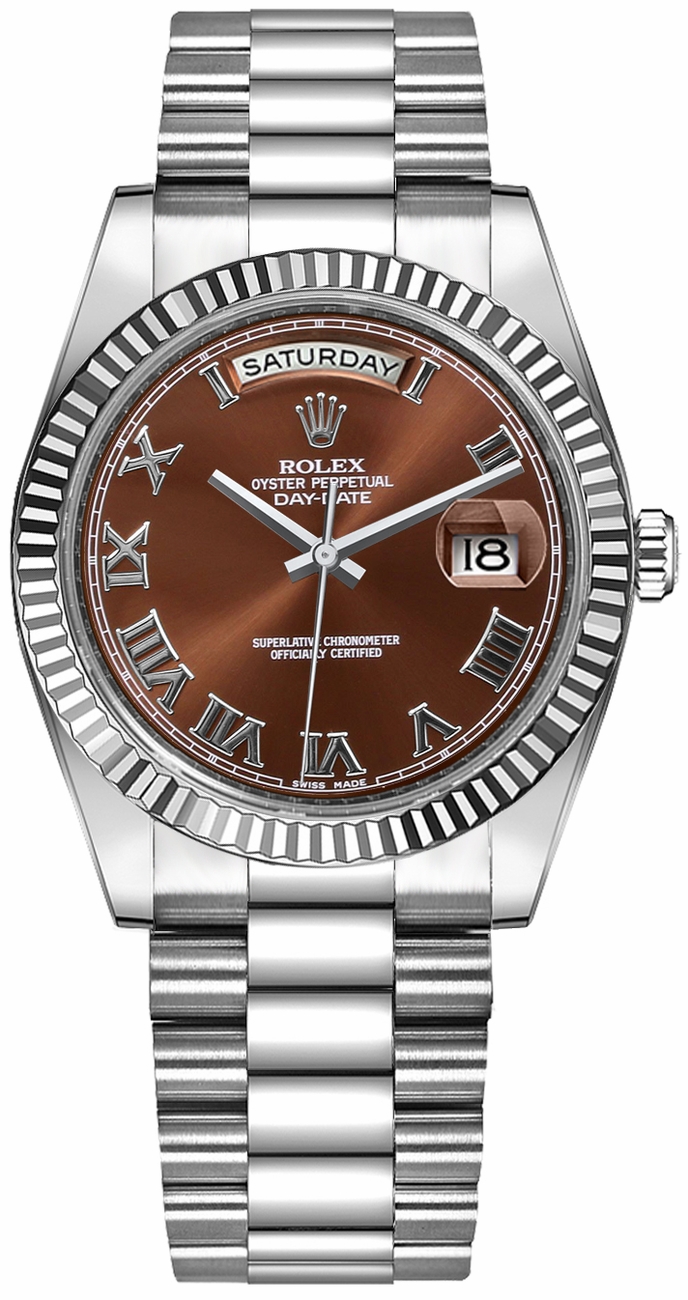 Rolex Day-Date Self winding Automatic Chronometer Brown Unisex Watch 118239-CHORP 