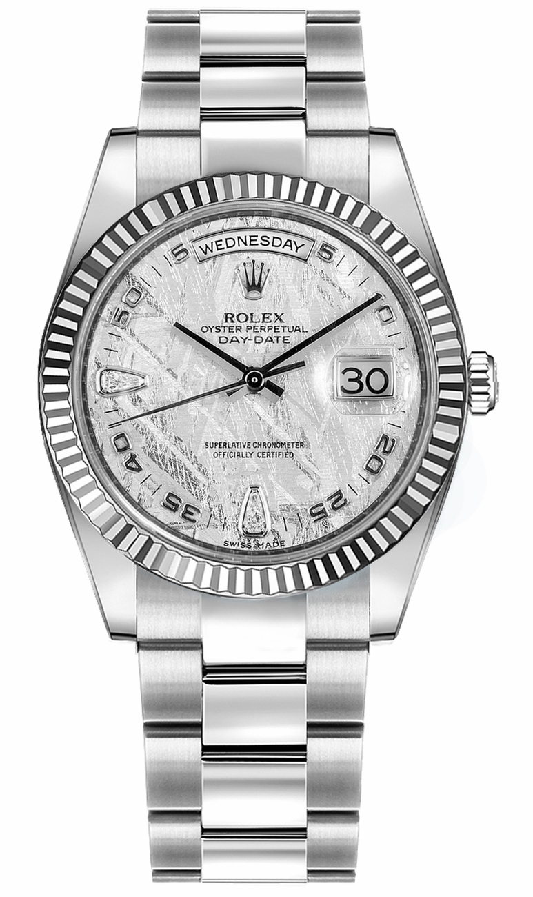 Rolex Day-Date Self winding Automatic Chronometer Grey Unisex Watch 118239-0295 