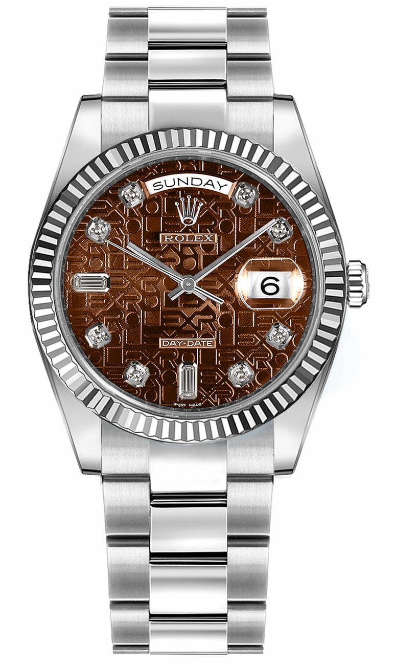 Rolex Day-Date Self winding Automatic Chronometer Brown Unisex Watch 118239-CHOJDO 