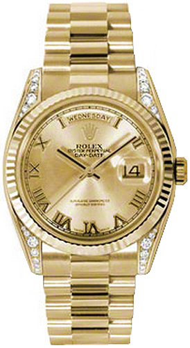 Rolex Day-Date Champagne Watch 118338-CHPRFP 