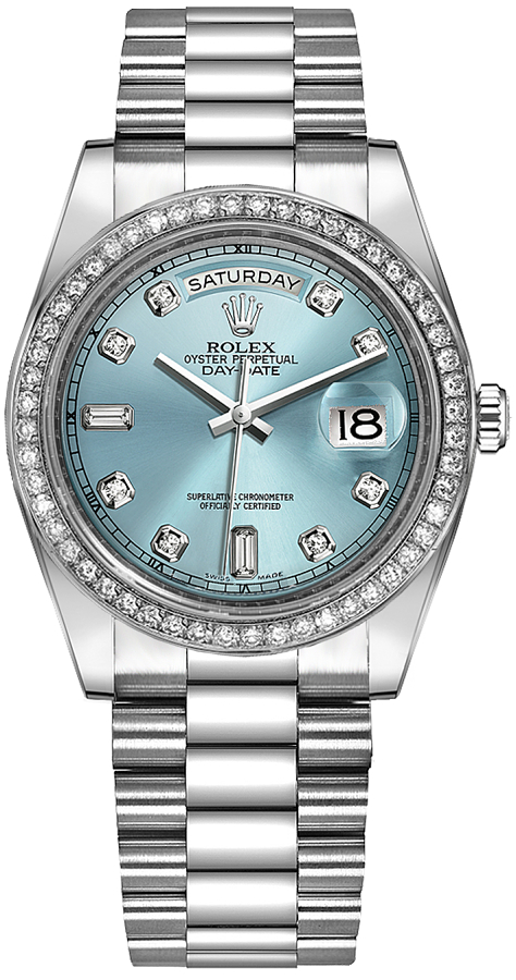 Rolex Day-Date Blue Watch 118346-0028 