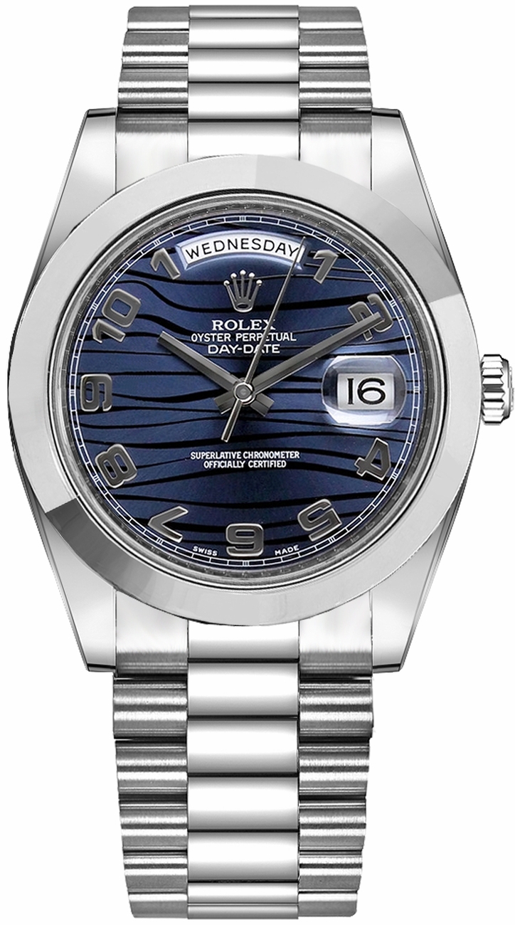 Rolex Day-Date Blue Mens Watch 218206-BLUWAP 