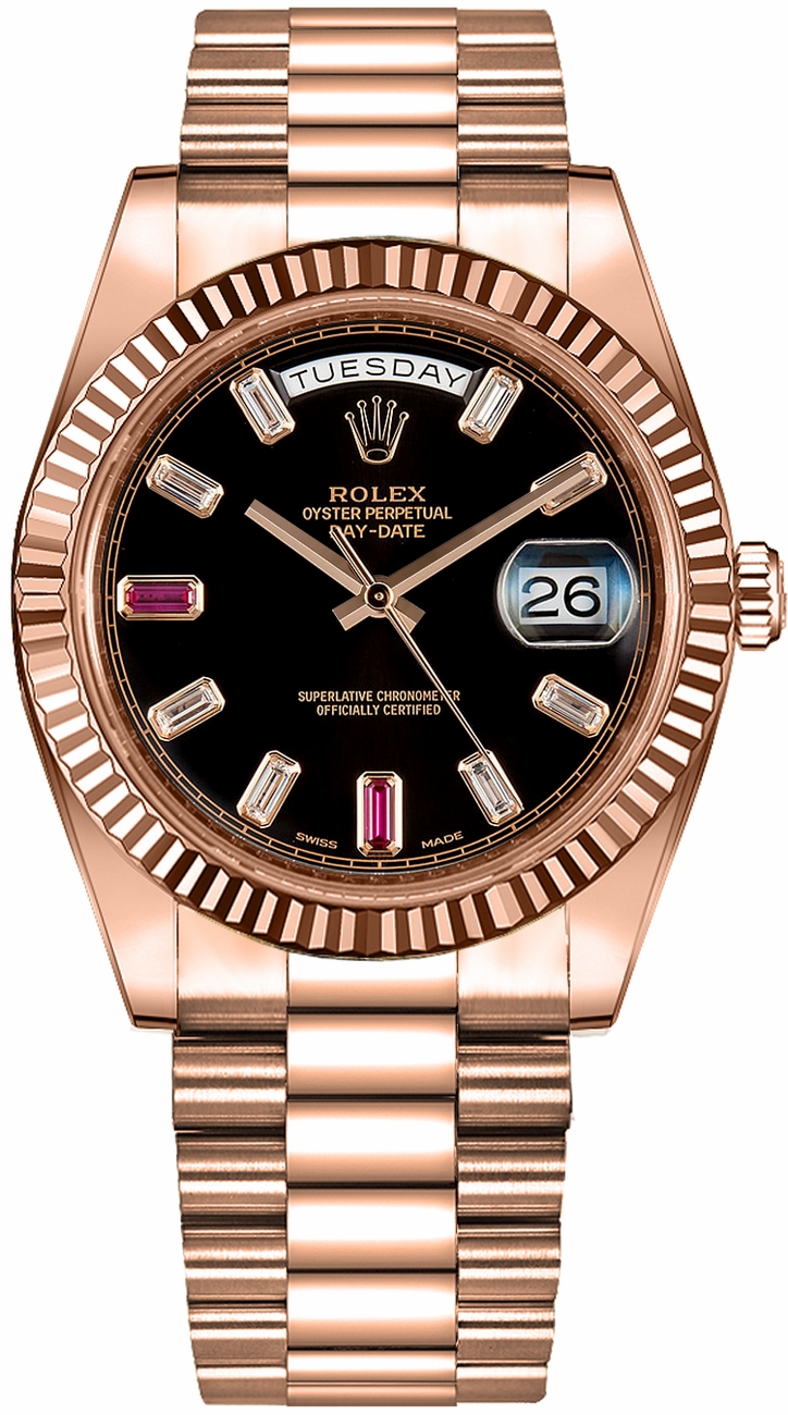 Rolex Day-Date Self winding Automatic Chronometer Black Watch 218235-BLKDRP 