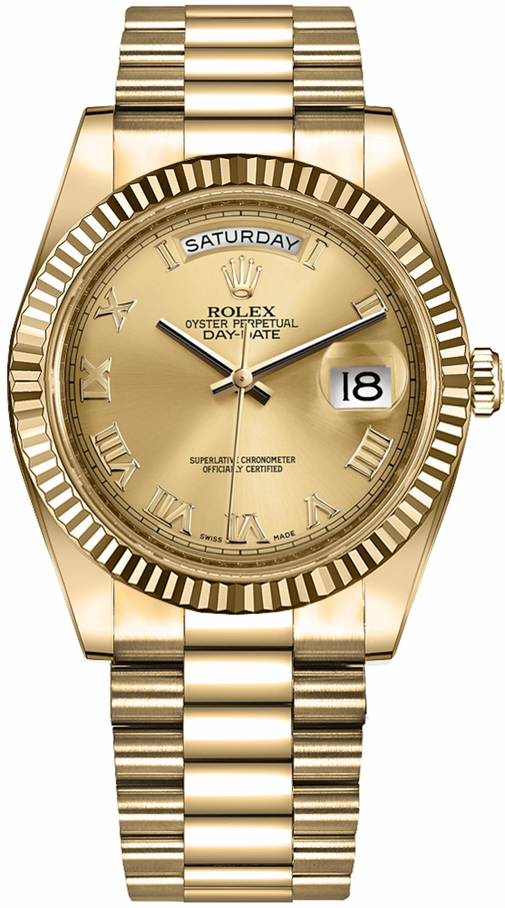 Rolex Day-Date Self winding Automatic Chronometer Champagne Mens Watch 218238-0038 