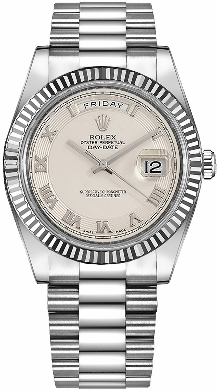 Rolex Day-Date Self winding Automatic Chronometer Ivory Mens Watch 218239-IVYCRP 