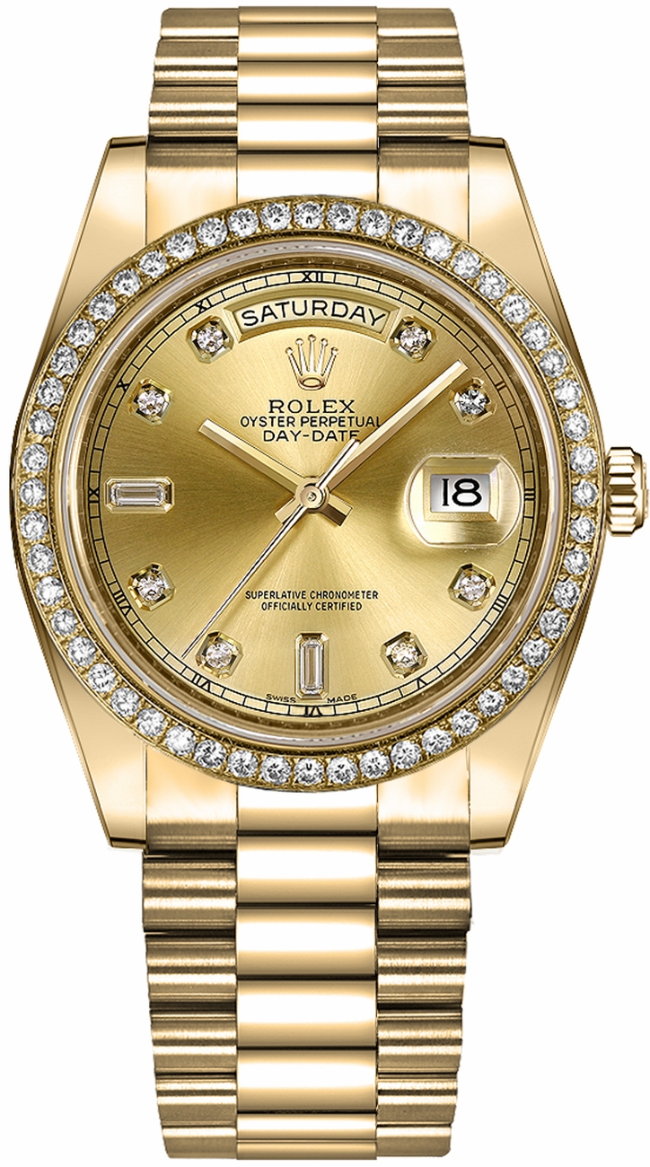 Rolex Day-Date Champagne Watch 218348-CHPDP 