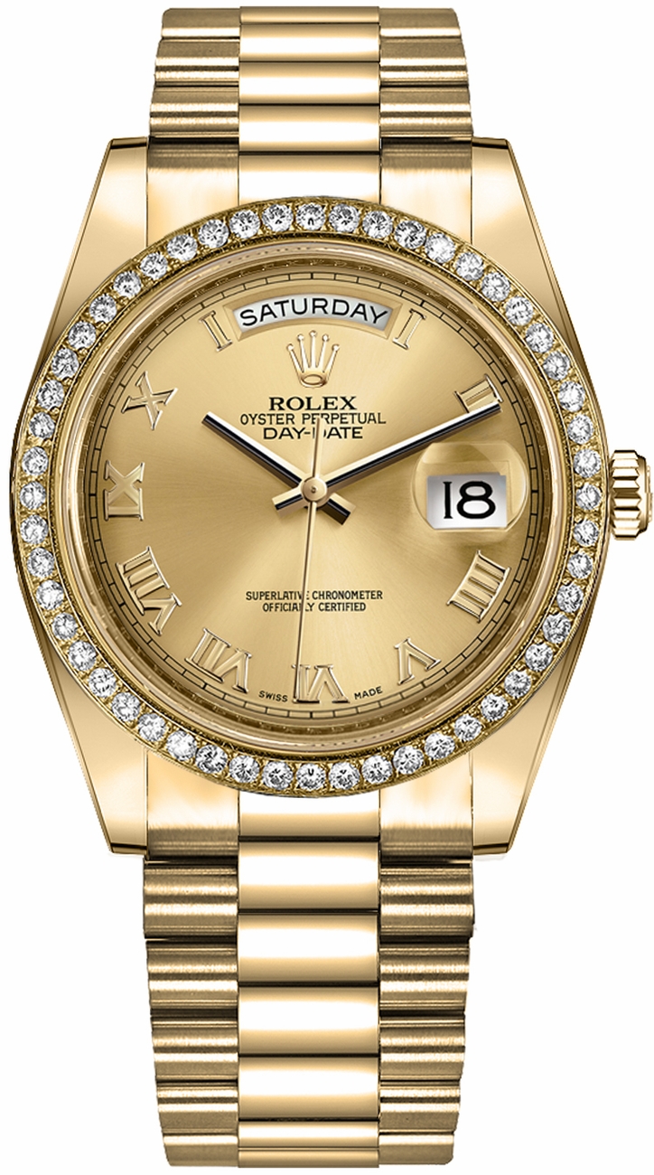 Rolex Day-Date Self winding Automatic Chronometer Champagne Watch 218348-CHPRP 