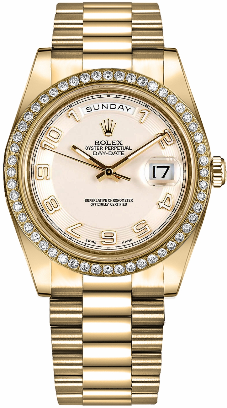 Rolex Day-Date Ivory Watch 218348-IVYCAP 