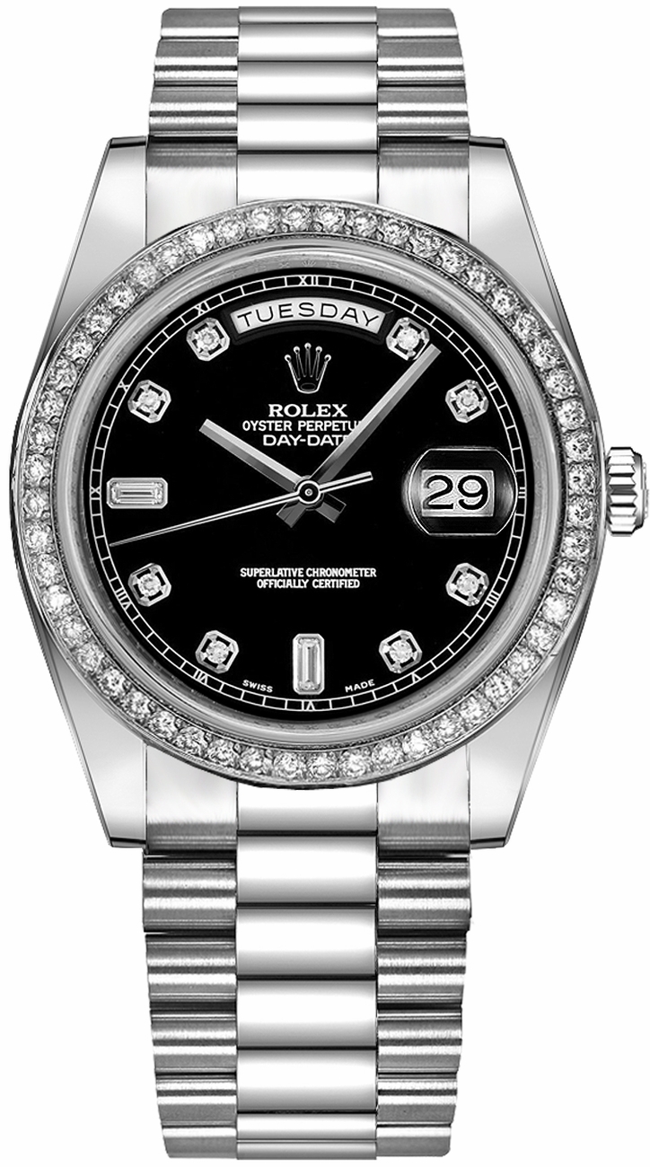Rolex Day-Date Black Watch 218349-BLKDP 