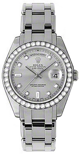 Rolex Day-Date Self winding Automatic Chronometer Grey Mens Watch 18946-GRYDDO 