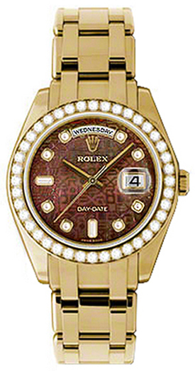 Rolex Day-Date Black Mens Watch 18948-BMOPDDO 