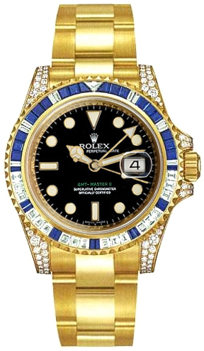 Rolex GMT-Master II Self winding Automatic Black Mens Watch 116758SA 