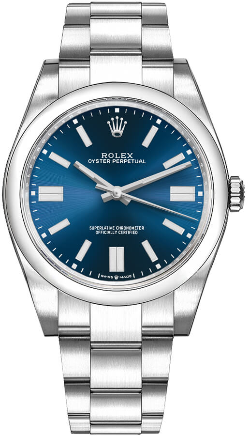 Rolex Oyster Perpetual Self winding Automatic Blue Mens Watch 124300-0003 