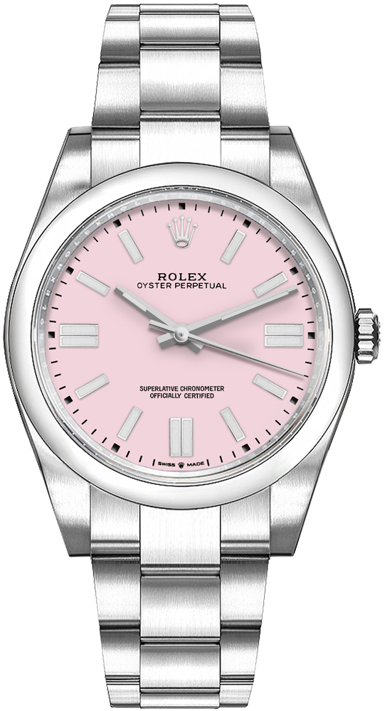 Rolex Oyster Perpetual Self winding Automatic Pink Ladies Watch 126000-0008 
