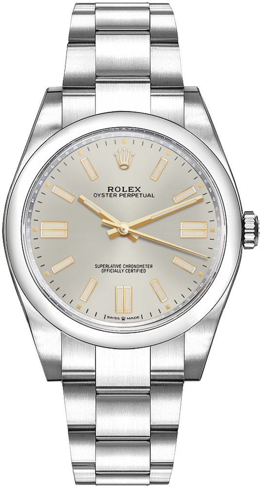 Rolex Oyster Perpetual Self winding Automatic Silver Ladies Watch 126000-0001 