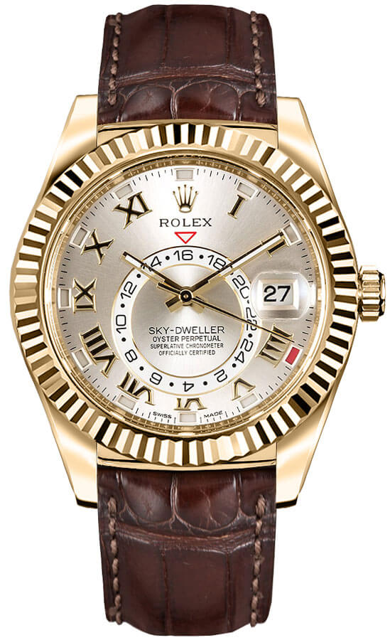 Rolex Sky-Dweller Self winding Automatic Silver Mens Watch 326138-0003 