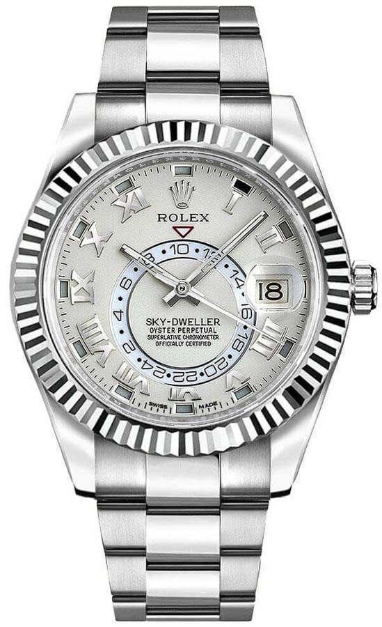 Rolex Sky-Dweller Self winding Automatic Ivory Mens Watch 326939-0001 
