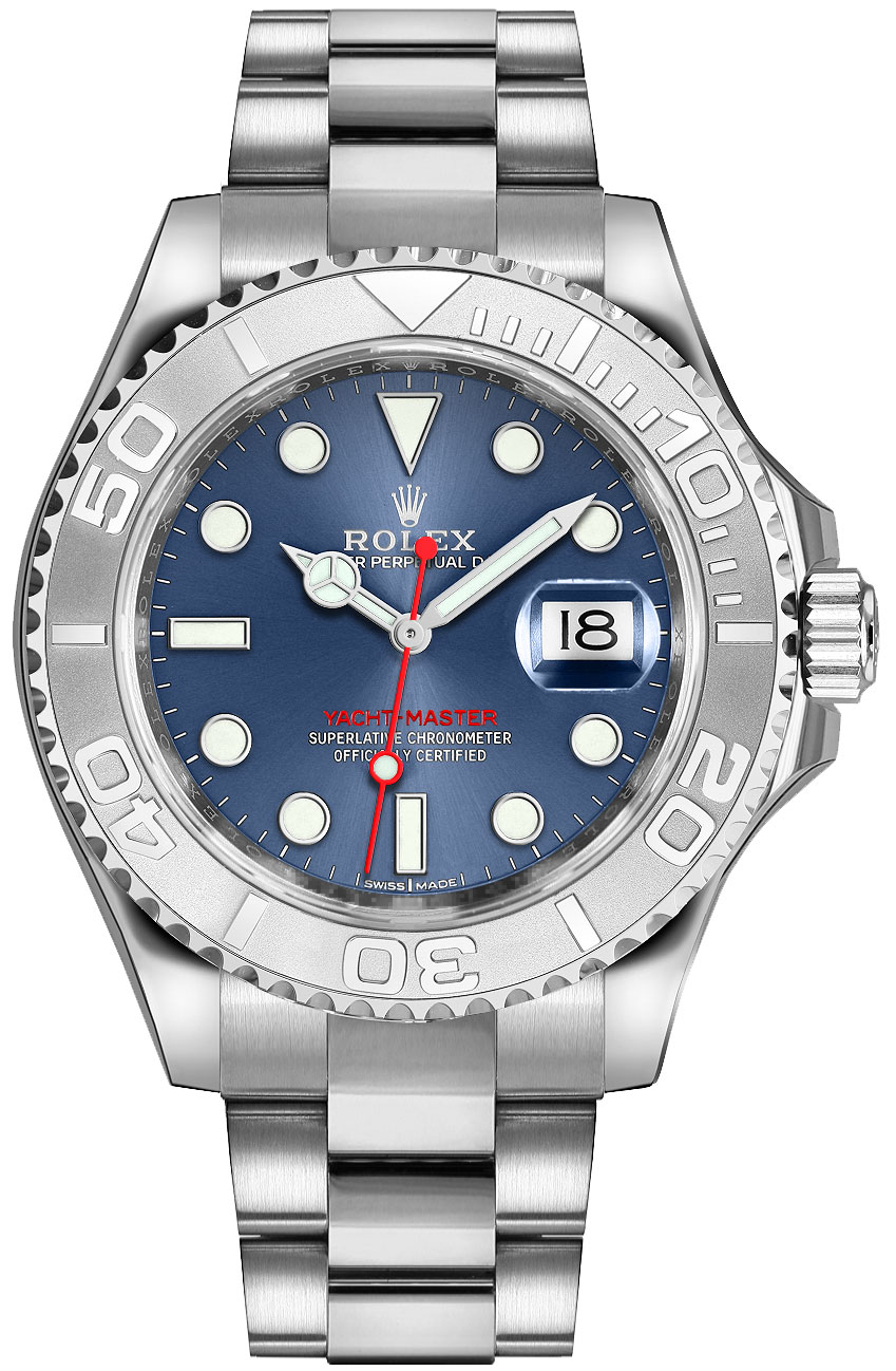 Rolex Yacht-Master Self winding Automatic Blue Ladies Watch 116622-0001 