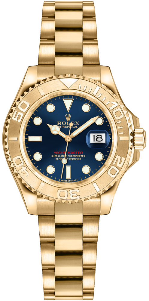 Rolex Yacht-Master Self winding Automatic Chronometer Blue Watch 169628-BLU 